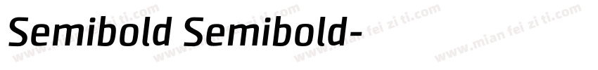 Semibold Semibold字体转换